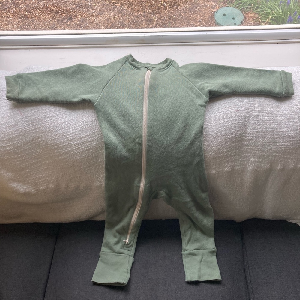 Castleware baby 6-12mo Organic Cotton Rib Knit Pajama TOG 1.5
